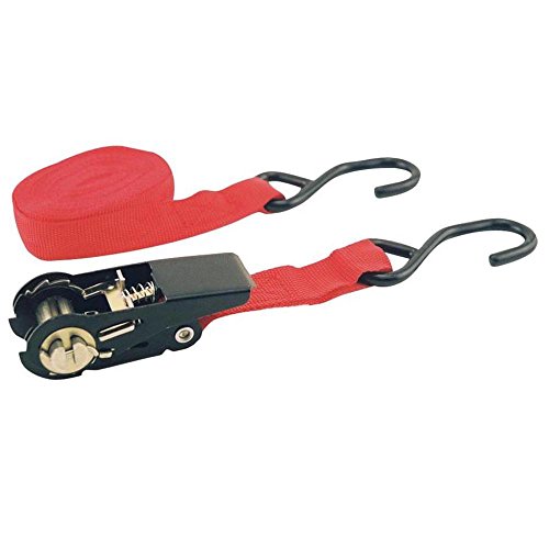 51400 Ratchet Strap, Red - 1 X 15 Ft. & 500 Lbs