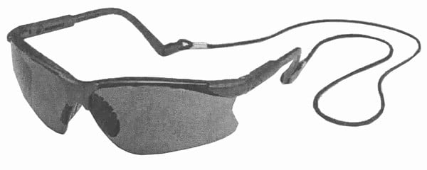 16gb6m Glasses Scorpion Safety Mocha & Mirror Lens
