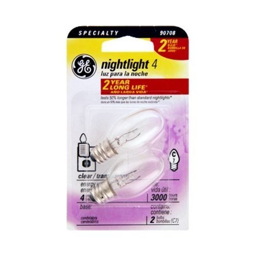 43050 4c7 Candelabra Base 2 Bulb Nightlight - Pack Of 12
