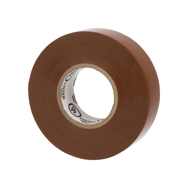 Ww-722-1 7 M Select Vinyl Large Electrical Tape, Brown