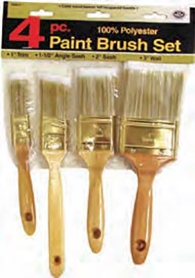 2800-4 4 Piece Poly Paint Brush Set
