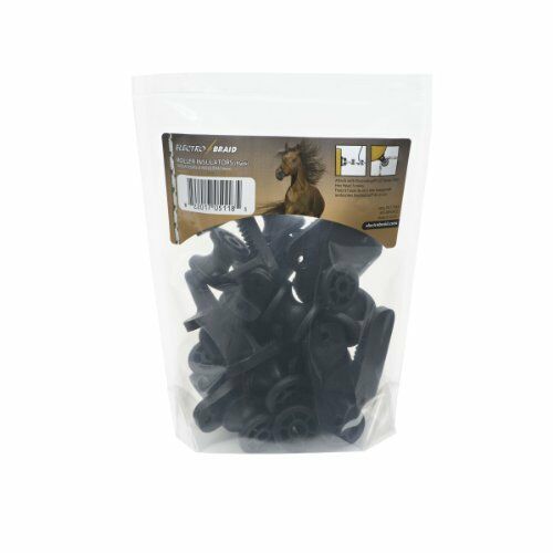Irollb10-eb Eb Roller Insulator, Black - Bag Of 10
