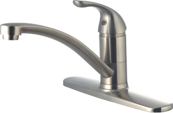 191-6573 Single Handle Kitchen Faucet - Brushed Nickel
