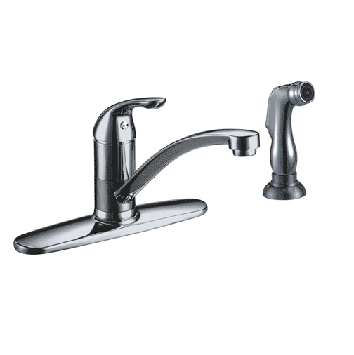 191-6574 Single Handle Kitchn Faucet With Spray - Chrome