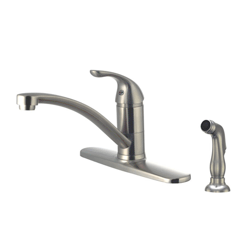 191-6575 Single Handle Ktchn Faucet With Spray - Brushed Nickel