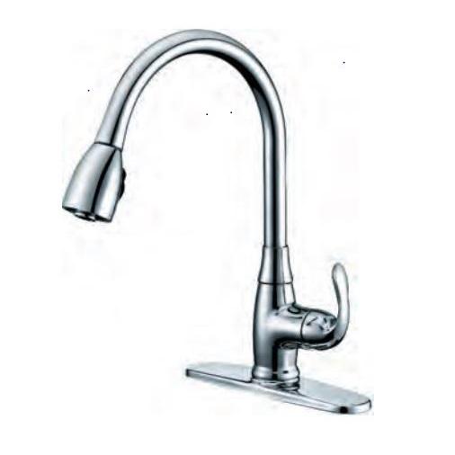 191-7697 Single Handle Pull-down Kitchen Faucet - Chrome