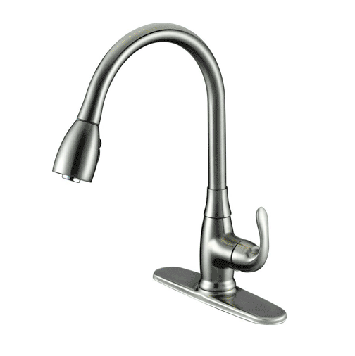 191-7698 Single Handl Pull-down Kitchen Faucet - Brushed Nickel