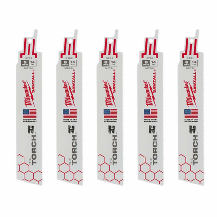 48-00-5782 Sawzall Blade 14t 6lg Torch - Pack Of 5