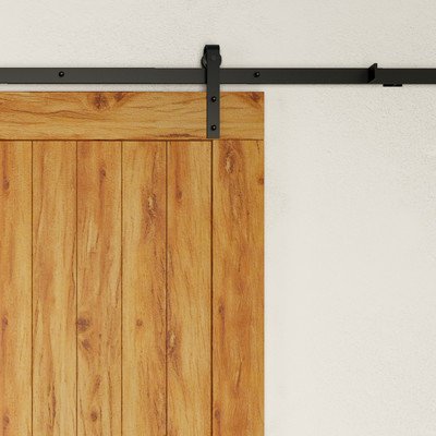 UPC 729001097917 product image for 1000 Series 6 ft. Barn Door Hardware - Black | upcitemdb.com