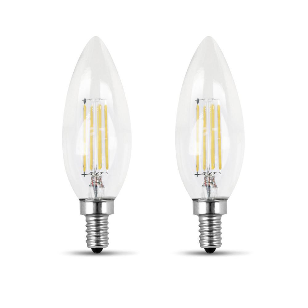 Bpctc60927cafil-2-rp Dimmable Torpedo Clear 27k - Pack Of 2