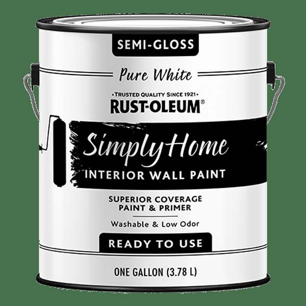 Rustoleum 332120 Simply Home Semi-gloss White Gallon - Pack Of 2