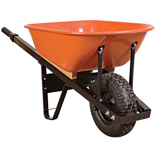 8571di Wheelbarrow Orange Tray - 6 Cu. Ft.