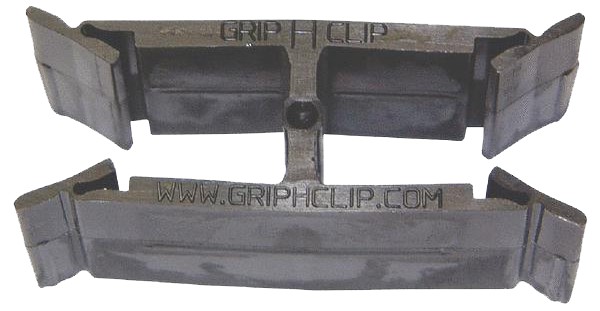 Griphclip 0.4 - 0.5 In. H-grip Clips - Pack Of 25