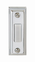Dp-1203 Lighted Metal Pushbutton - White
