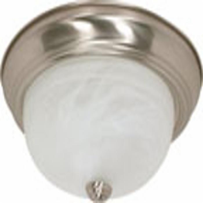 60-6001 13 In. Flush Mount Dome, Brushed Nickel