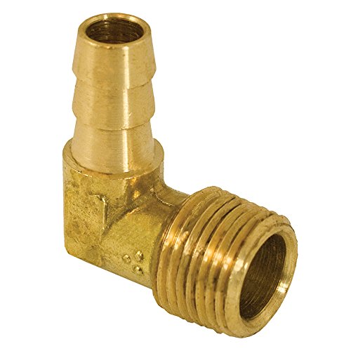 Jones Stephens G27044 0.25 In. Brass Hose Barb To Male Pipe Elbow
