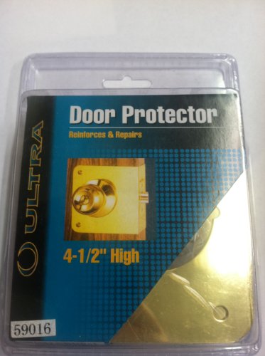 59015r1 Polished Brass Door Reinforcer - 1.75 X 2.75 X 4.5 In.