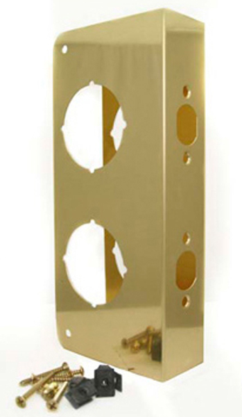 59032 Polished Brass Door Reinforcer - 1.75 X 2.375 X 10.875 In.