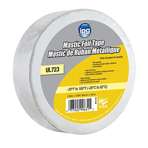 Intertape Polymer Mf2100 Butyl Mastic Foil Tape - 1.88 In. X 100 Ft.