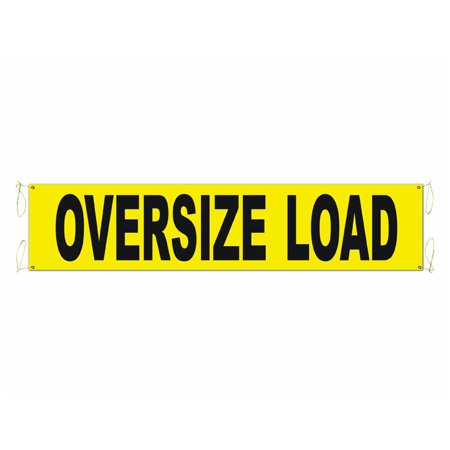 49894-10 Wide Load & Oversize Load Banner With Acc - 18 X 84 In.