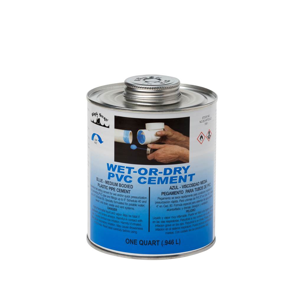 7081 Wetordry Pvc Cement Blue Md Bodied - 32 Oz