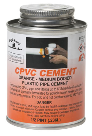 7195 Cpvc Solvent 16 Oz Cement Orange Med Bodied