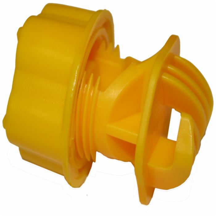 537y Rod Post Insulator For Wire & Rope - Yellow