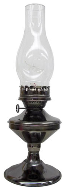 910-99900 Oil Lamp Pewter Table - 17 In.