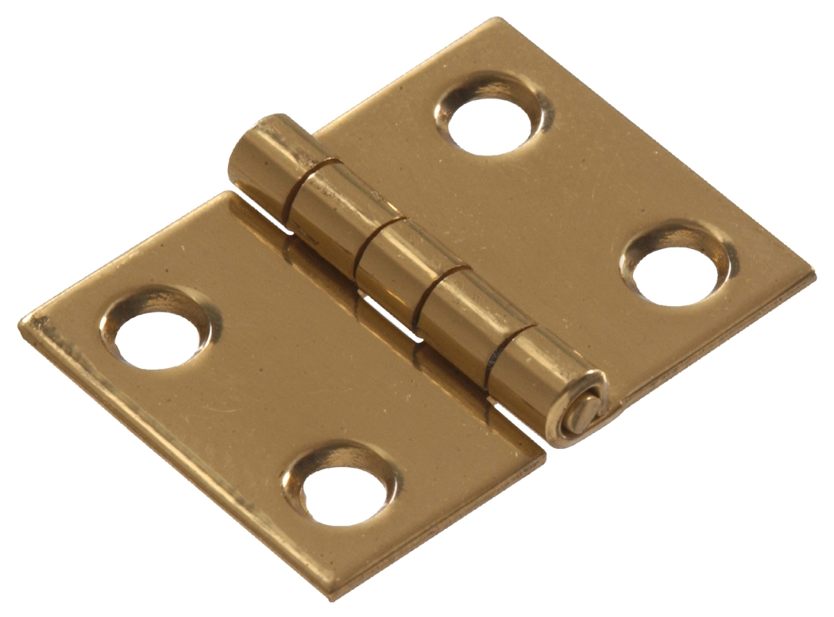 851192 Carded - Broad Hinges, Solid & Brite Brass - 2 In.