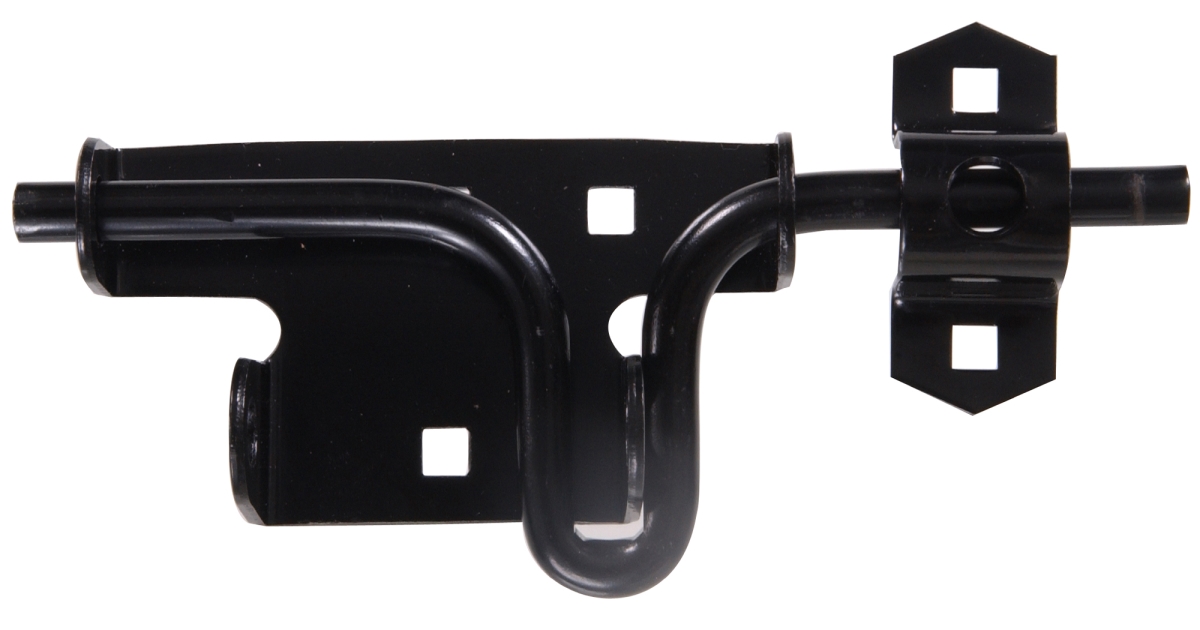 851225 Carded - Slide Action Gate Latches, Black