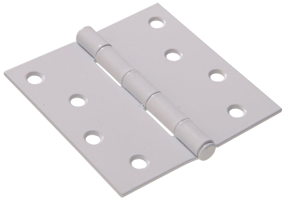 UPC 752516196103 product image for Carded - Square Full Mortise Hinges, White - 4 in. | upcitemdb.com