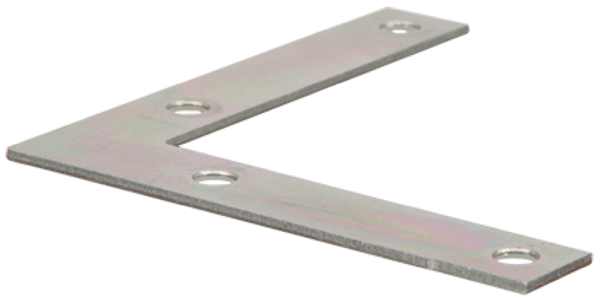851087 Carded - Zinc Flat Corner Iron, 3 X 0.5 In.