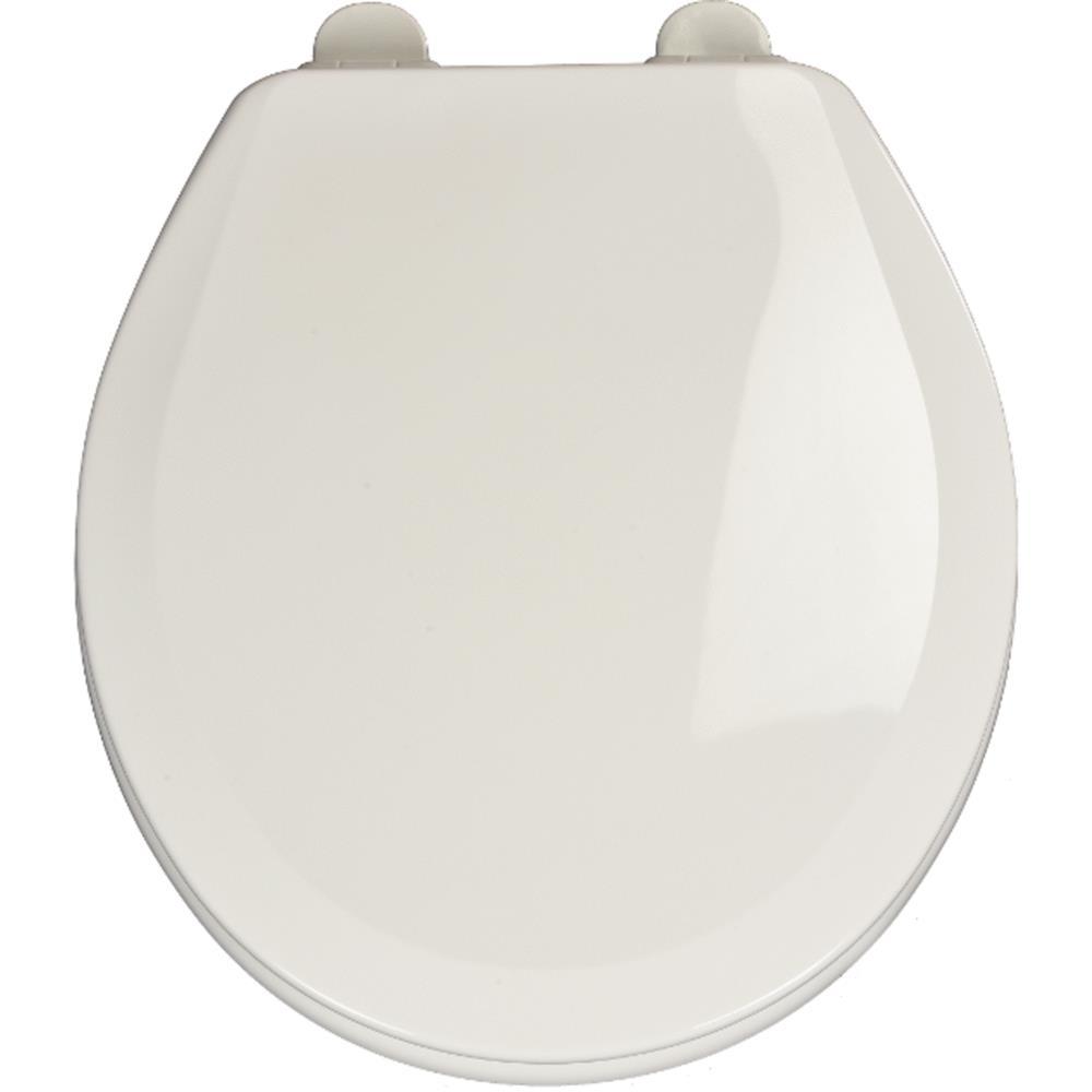 Mp700sc-001 Round Wood With Safety Close White Mansfield Premium Toilet Seat