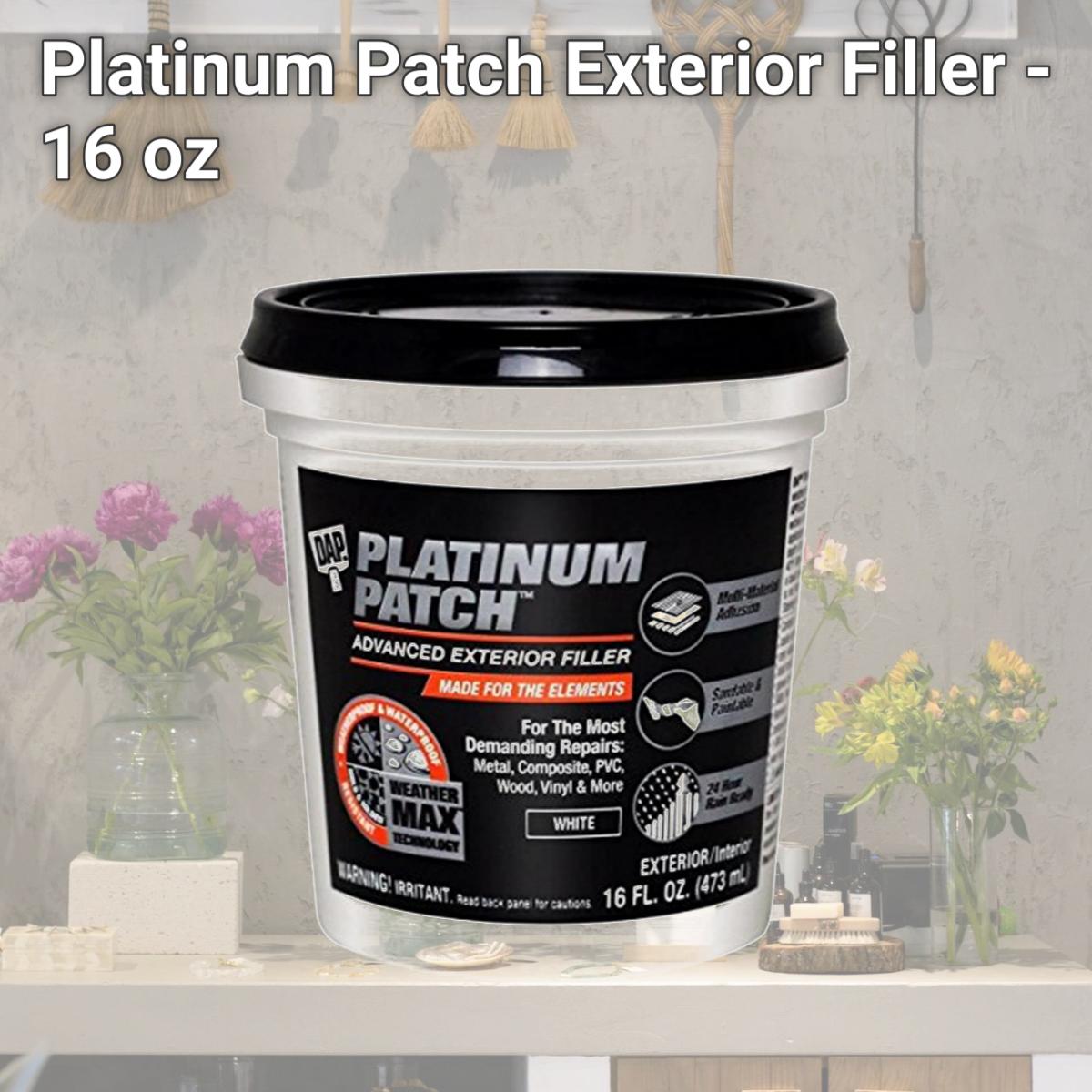 Picture of Dap Adhesives 18741 Platinum Patch Exterior Filler - 16 oz
