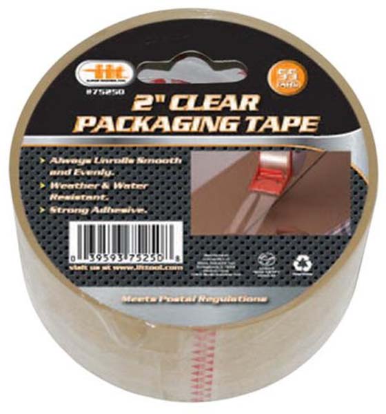 75250 Tape Packing, Clear - 2 In. X 55 Yards