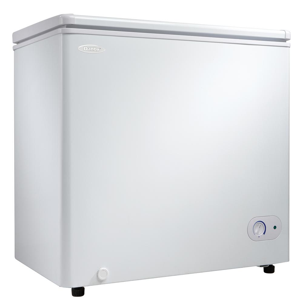 Dcf055a2wdb Chest Freezer, White - 5.5 Cu Ft.