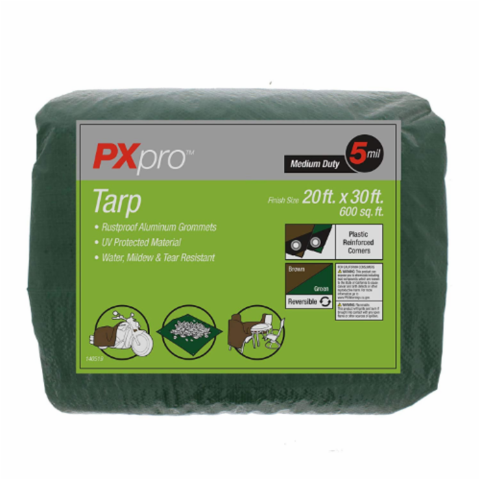 Howard Berger Pxpmdt2030 20 X 30 In. 5 Ml Green Poly Tarp