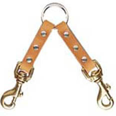 Leather Brothers 144b Dog Bully Lead Couplet With Brass Bolt