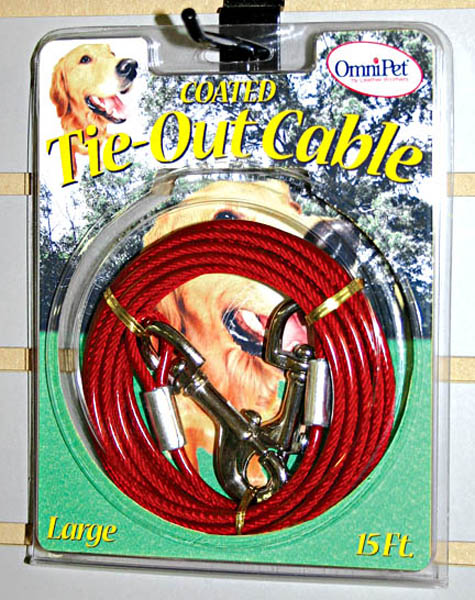 Leather Brothers 167ct-10 Tie-out Cable Heavy Duty Large - 10 Ft.