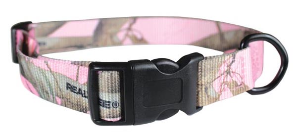 Leather Brothers 100qknrt-pk 1 In. Kwkklp Adjustable 18-26 In. Pink Camo Collar