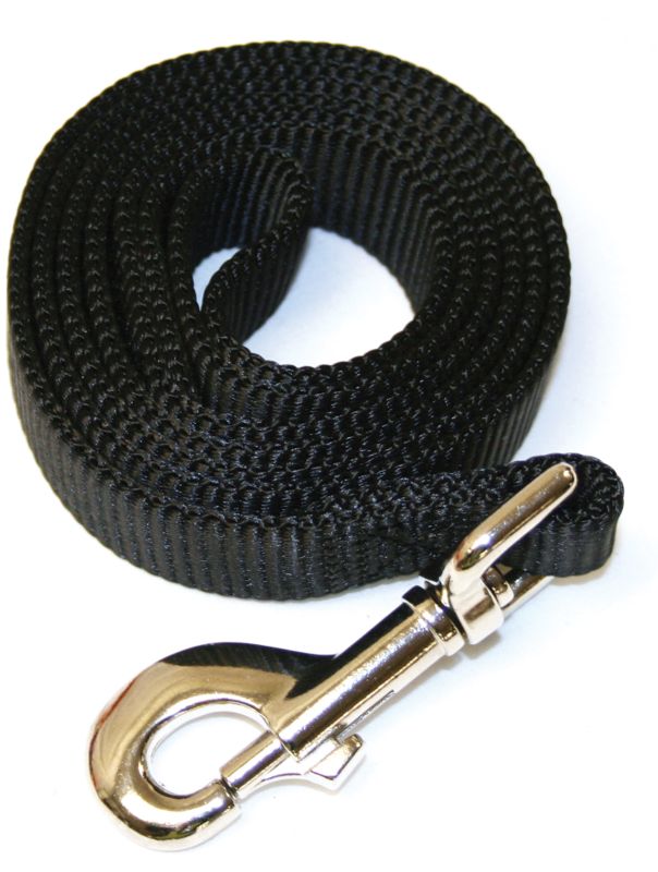 Leather Brothers 1106bk 1p Nylon Lead - 1 In. X 6 Ft.