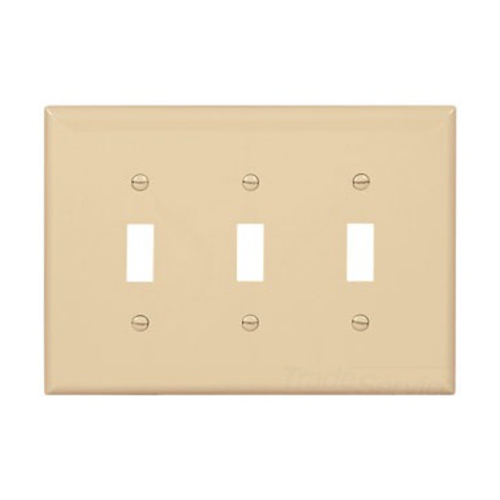 Pj3v Switch Plate 3 Gang Mid-size - Pack Of 15