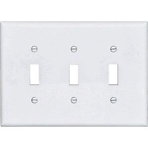 Pj3w Switch Plate 3 Gang Mid-size - Pack Of 15