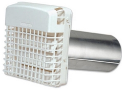 Pgh4wxz Dryer Vent With Pest Barricade, White - 4 In.