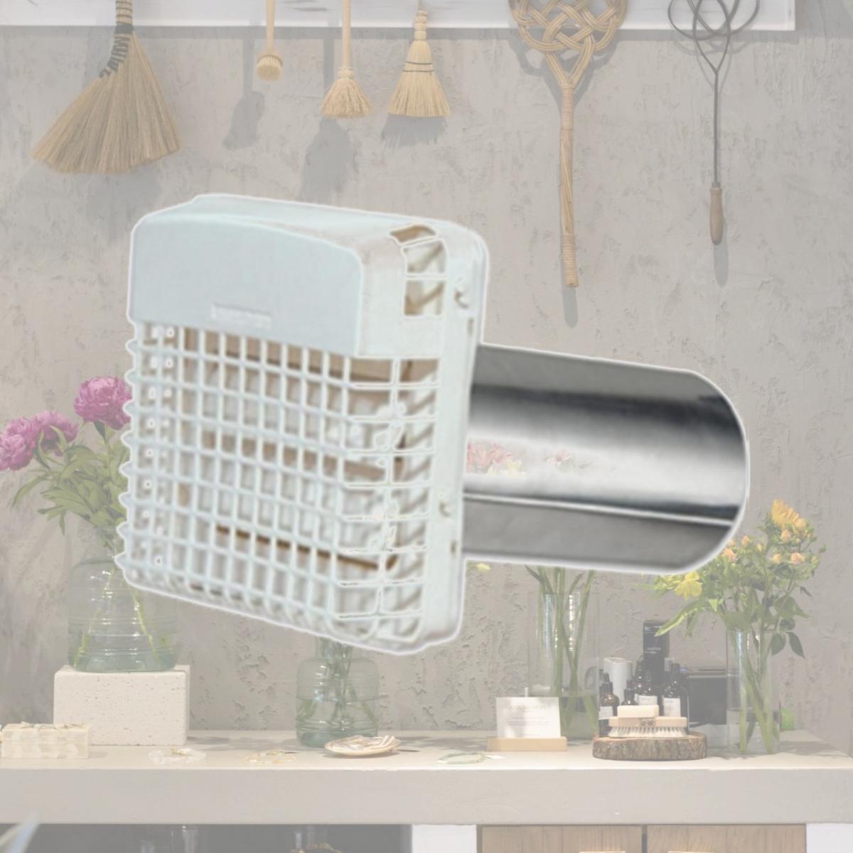 Picture of Dundas Jafine PGH4WXZ Dryer Vent with Pest Barricade, White - 4 in.