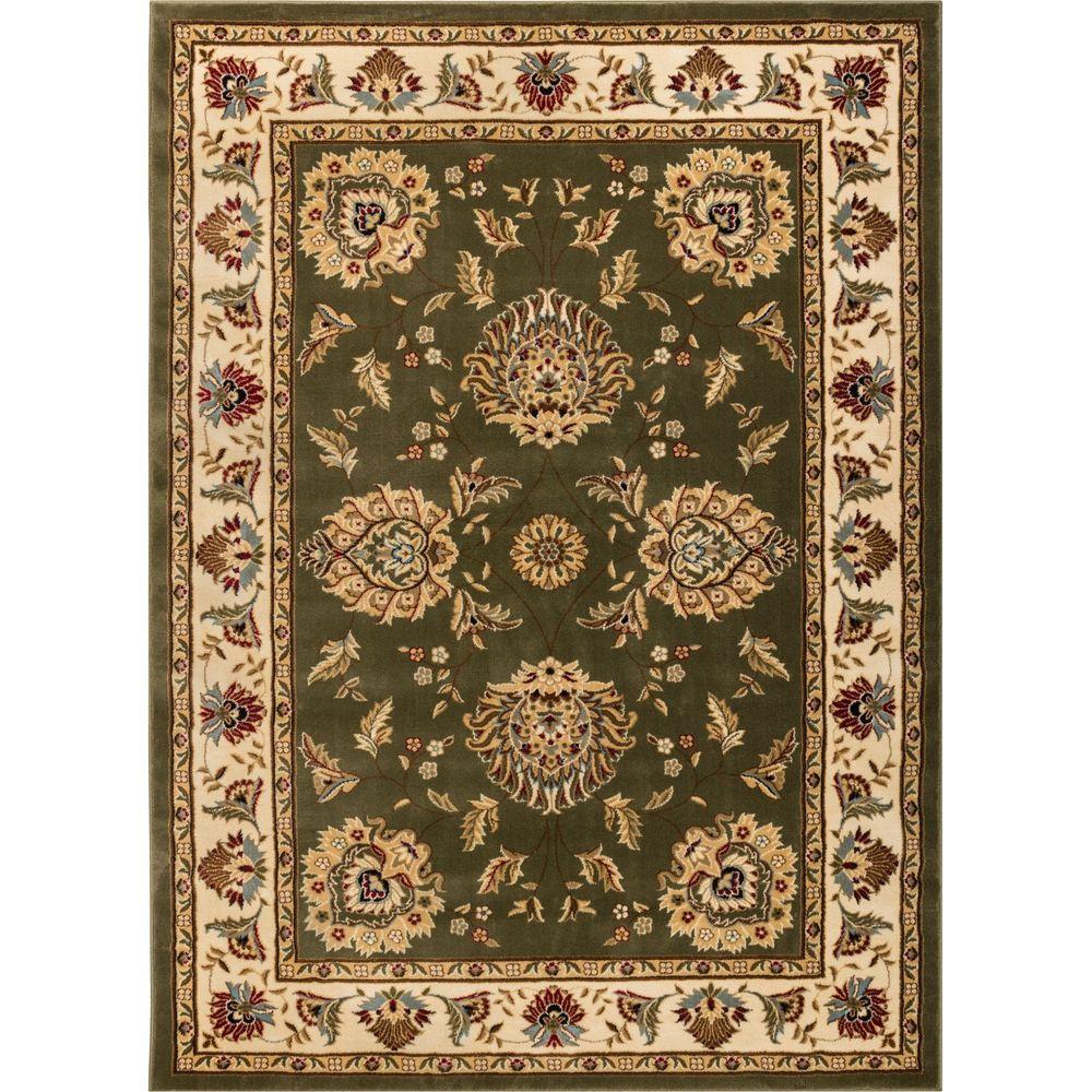 Abbasi Traditional Rug, Green - 10 Ft. 11 In. X 15 Ft.