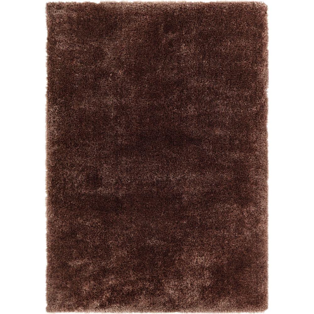 Fe-18-8 Liza Plush Shag Rug, Taupe - 7 Ft. 10 In. X 9 Ft. 10 In.