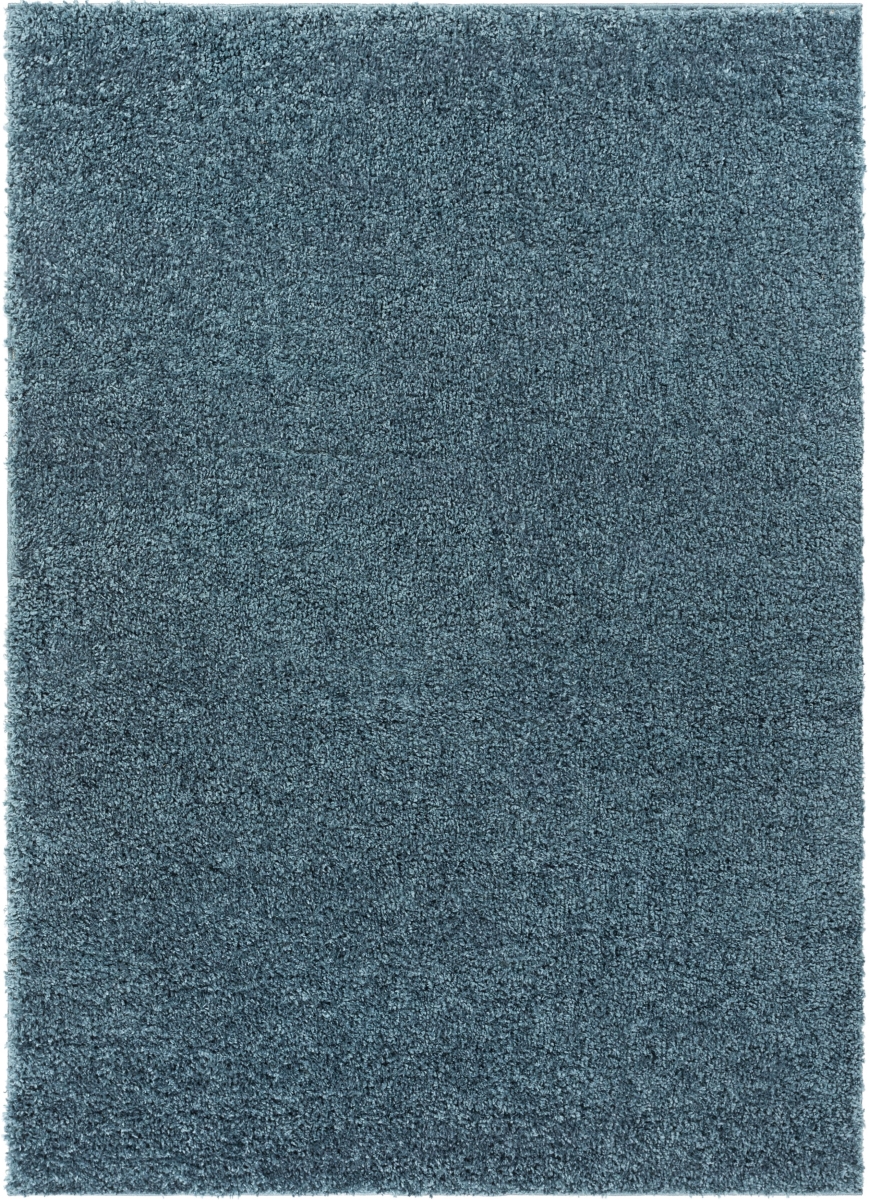 79164 Madison Shag Piper Light Blue Modern Solid Area Rug - 3 Ft. 11 In. X 5 Ft. 3 In.