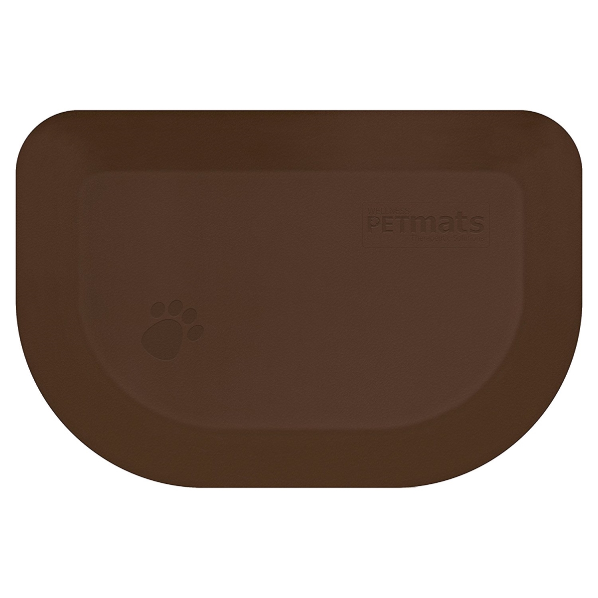 Pm1812rbrn Wellness Petmats Rounded Pet Mat For Dogs - Brown Bark, 18 X 12 X 1 In.