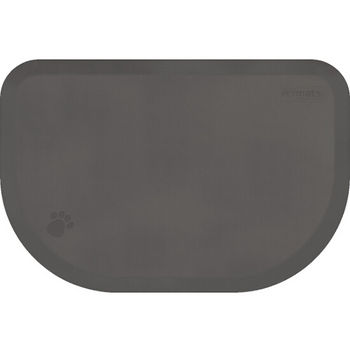 Pm2718rgry 27 X 18 X 1 In. Petmat Small Rounded - Gray Cloud